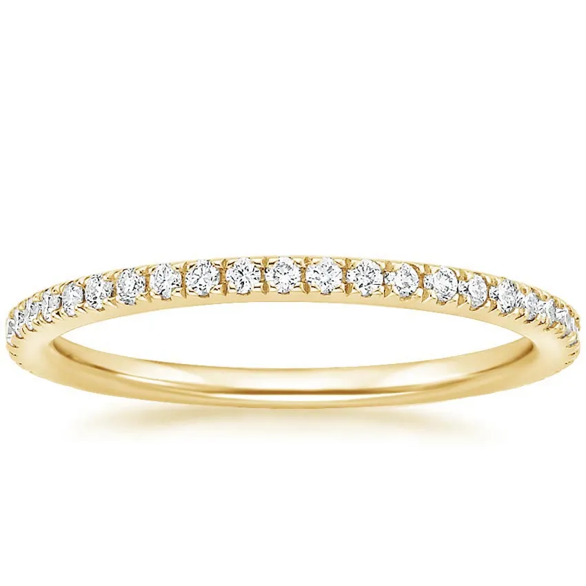 0.25ctw Luxe Ballad Pave Half Eternity Diamond Wedding Band Ring - LR24