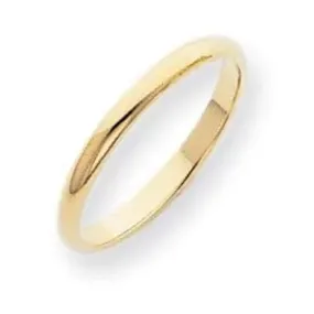 14K Y Gold 2mm Wedding Band 1.8grms