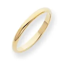 14K Y Gold 2mm Wedding Band 1.8grms