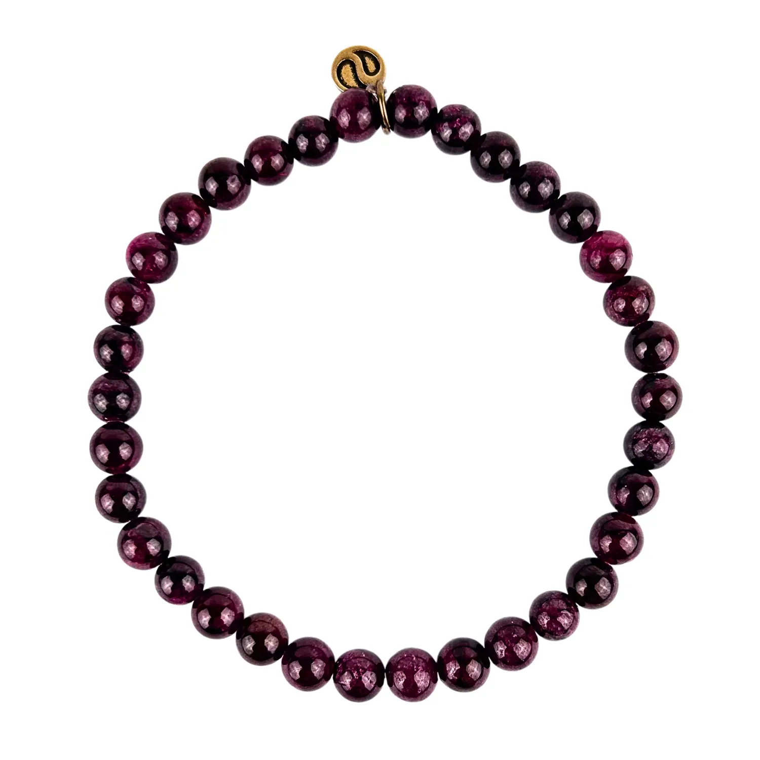 6mm Purple Garnet Bracelet