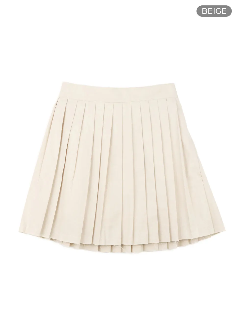 A-Line Pleated Mini Skirt OM422