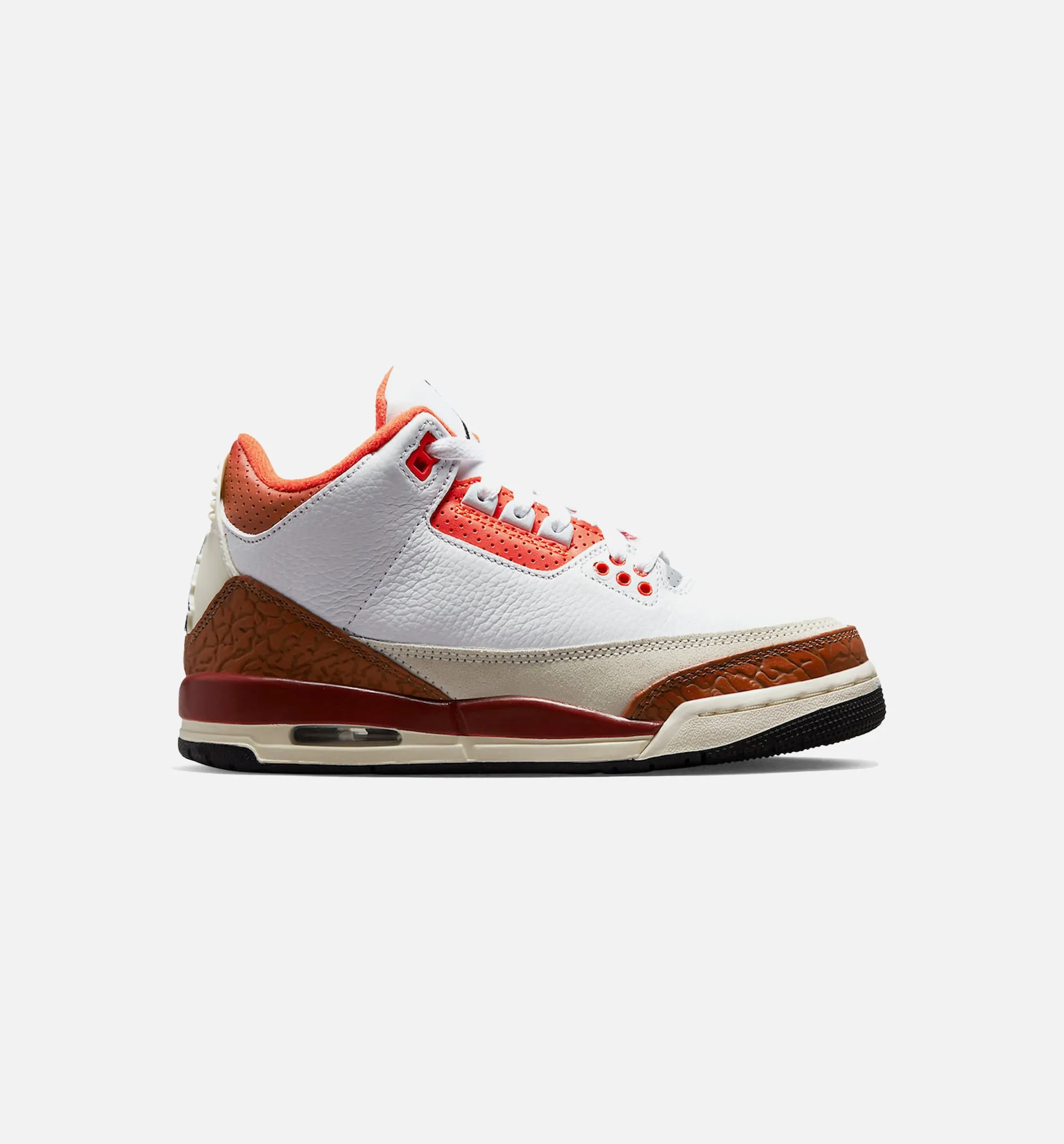 Air Jordan 3 Retro SE Dunk On Mars Grade School Lifestyle Shoe - White/Orange