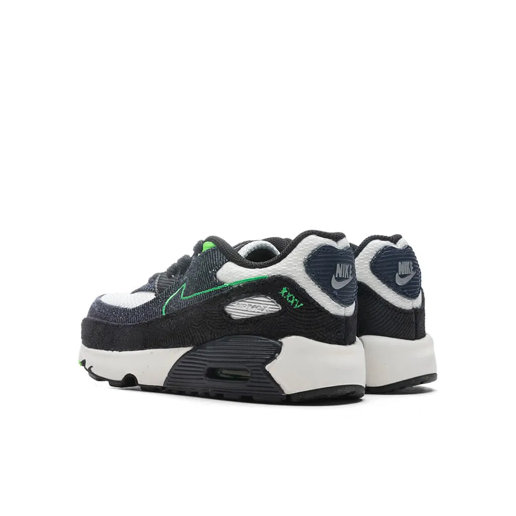 Air Max 90 LTR SE (TD) - Black/Obsidian/Scream Green/Summit White