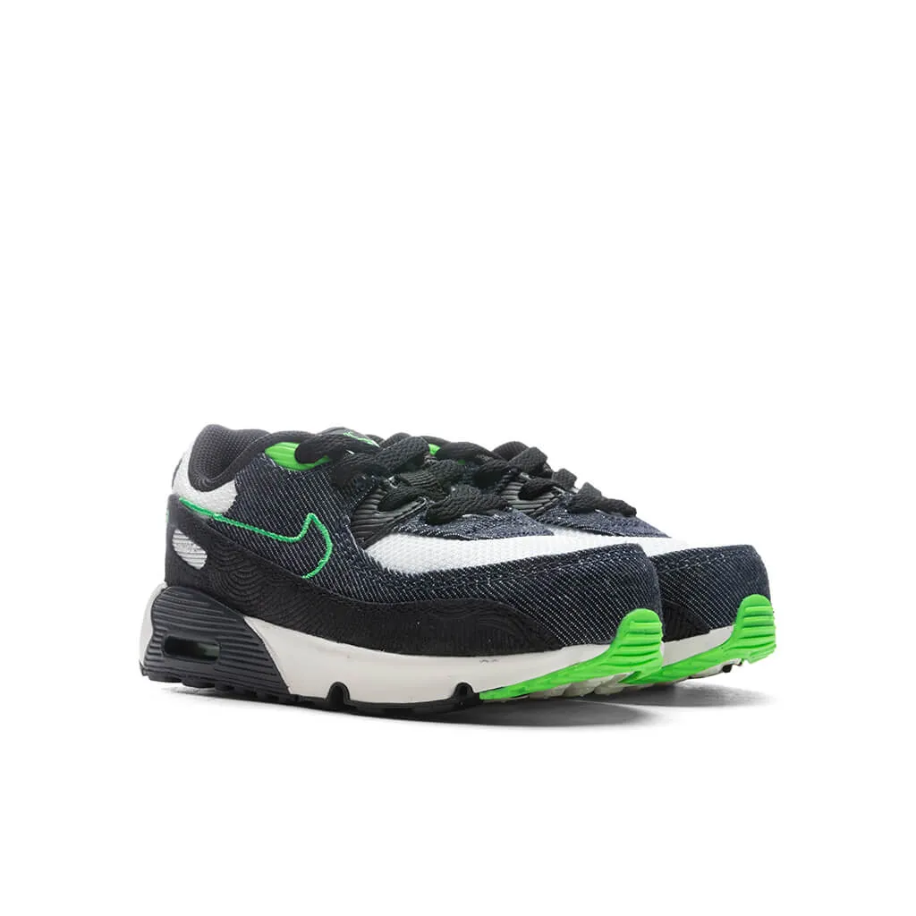 Air Max 90 LTR SE (TD) - Black/Obsidian/Scream Green/Summit White