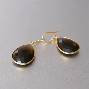 Alia earrings with smoky quartz