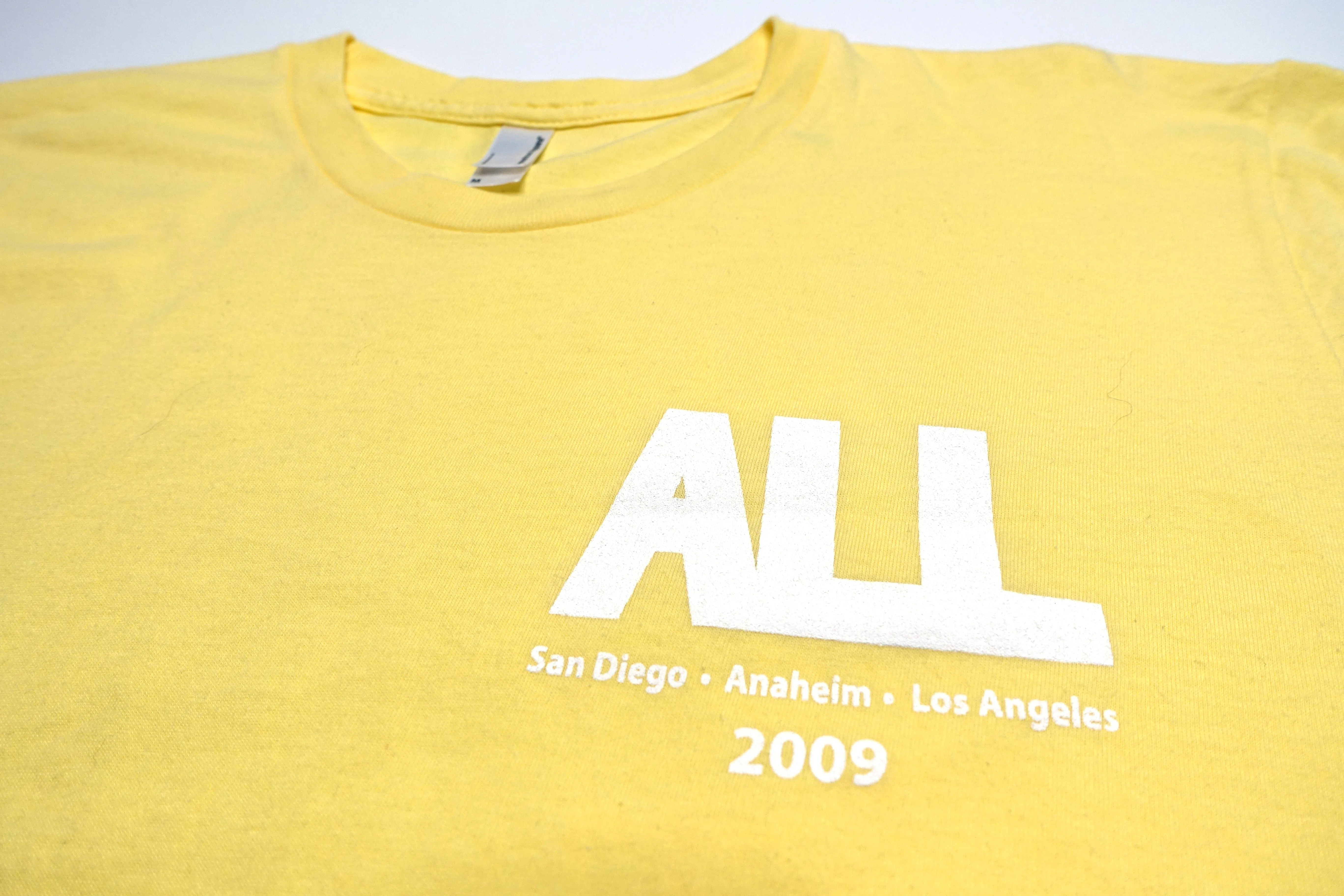 ALL - Southern CA 2009 Tour Shirt Size Medium