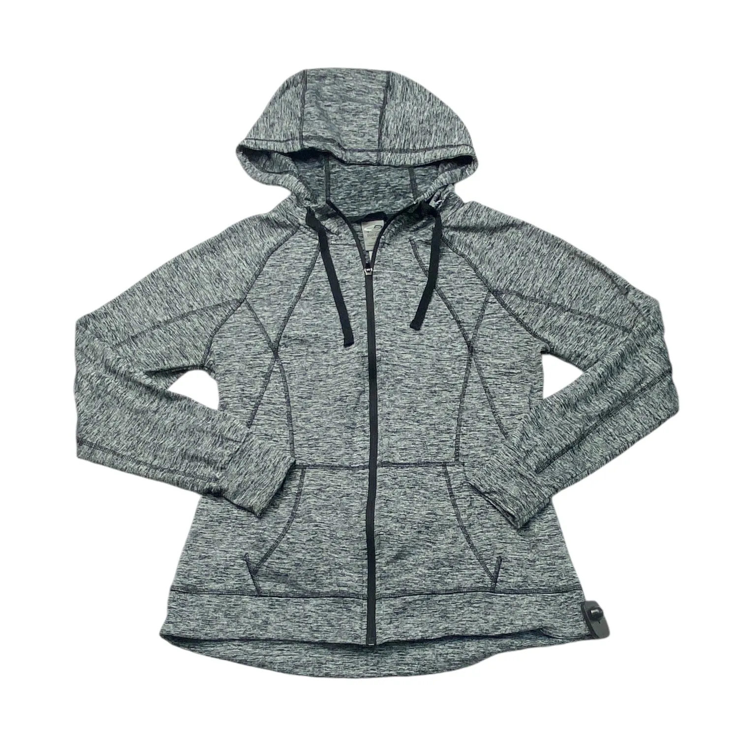 Athletic Jacket By Champion In Grey, Size: M