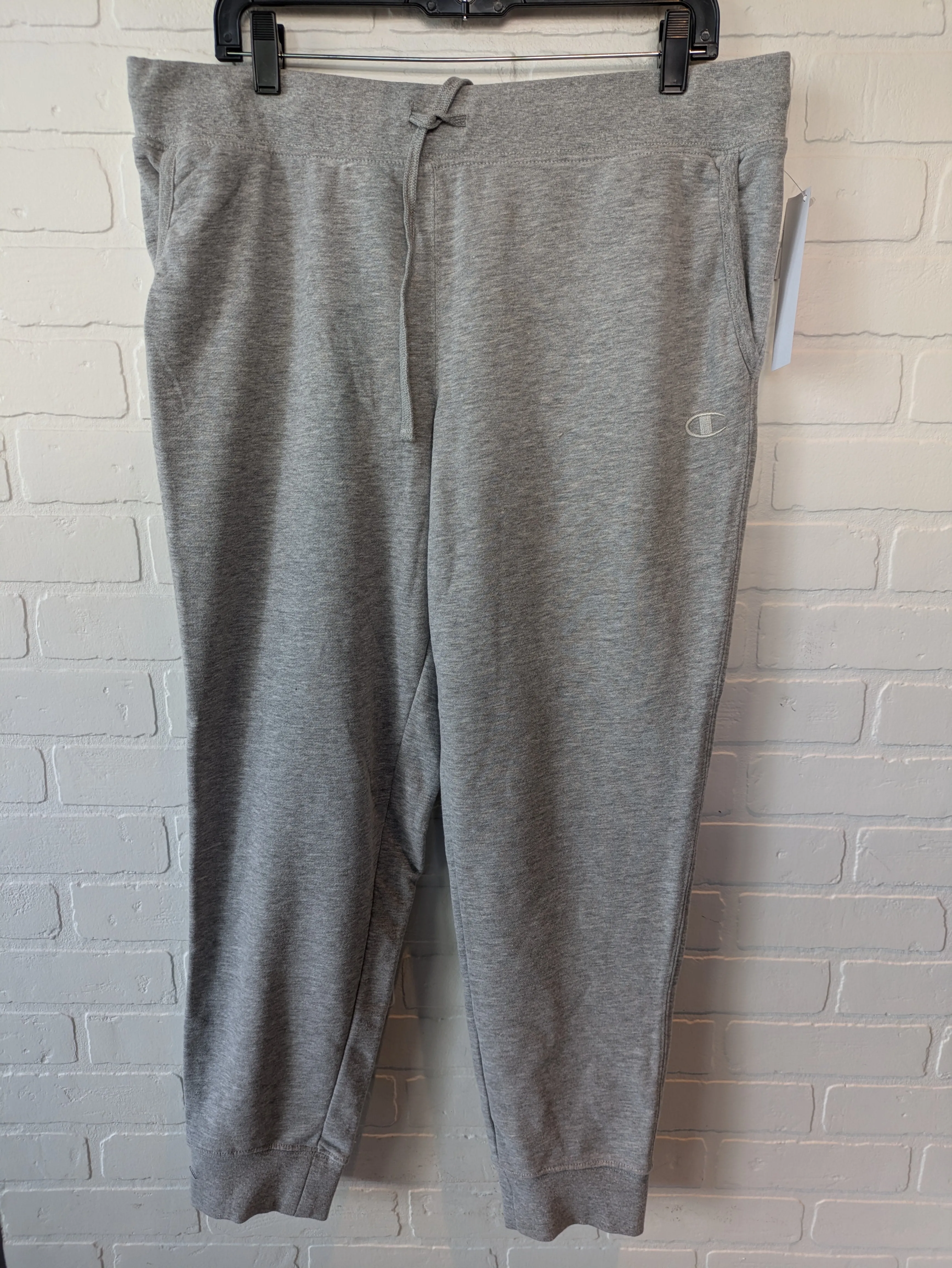 Athletic Pants By Champion In Grey, Size: 12