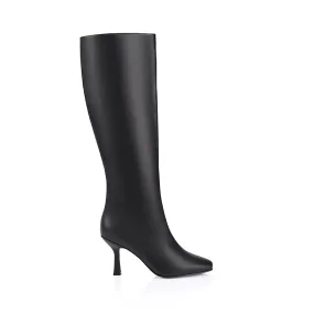 Billy Knee High Boots - Black