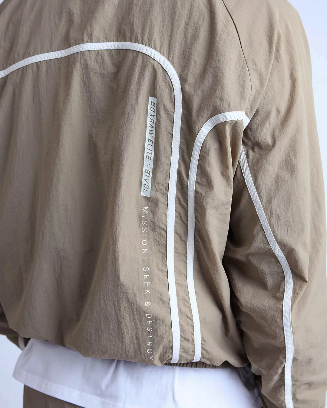 Bivol x BOXRAW Track Jacket - Taupe Beige