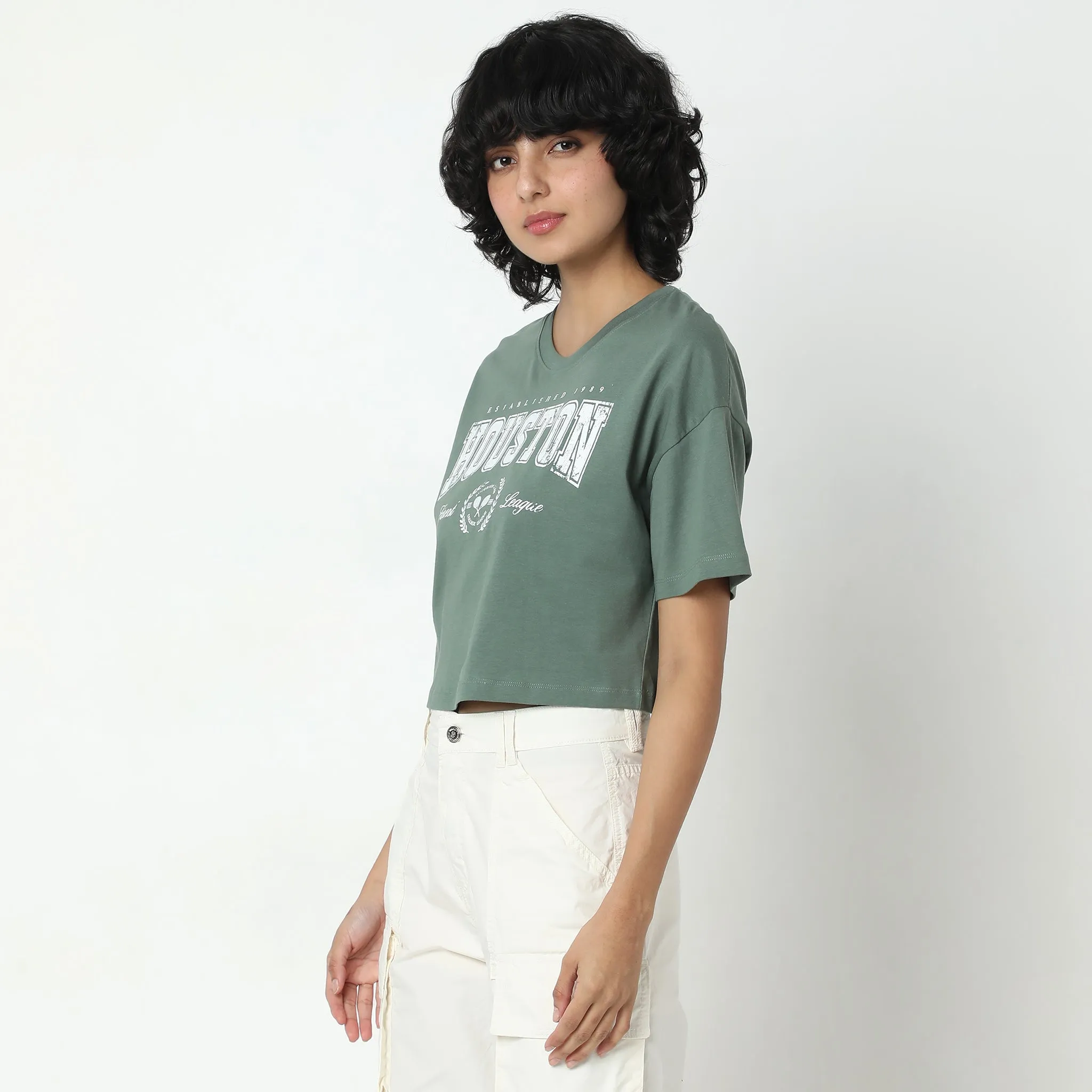 Boxy Fit Printed T-Shirt