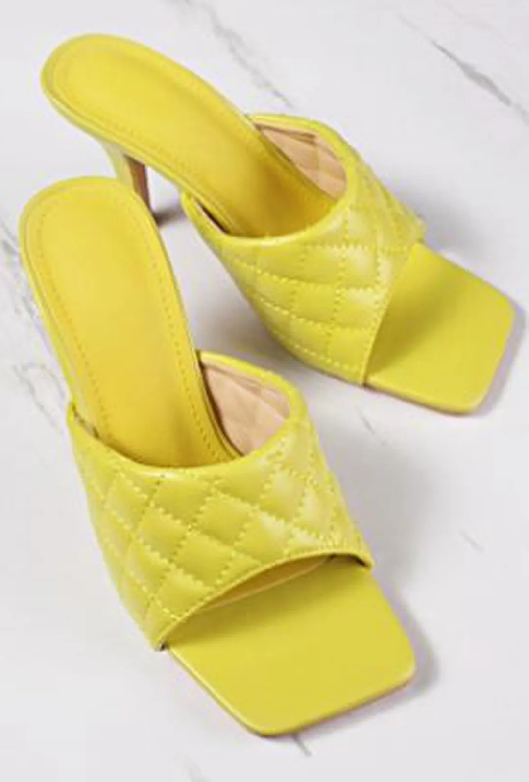 BRIE - QUILTED MULE SANDALS