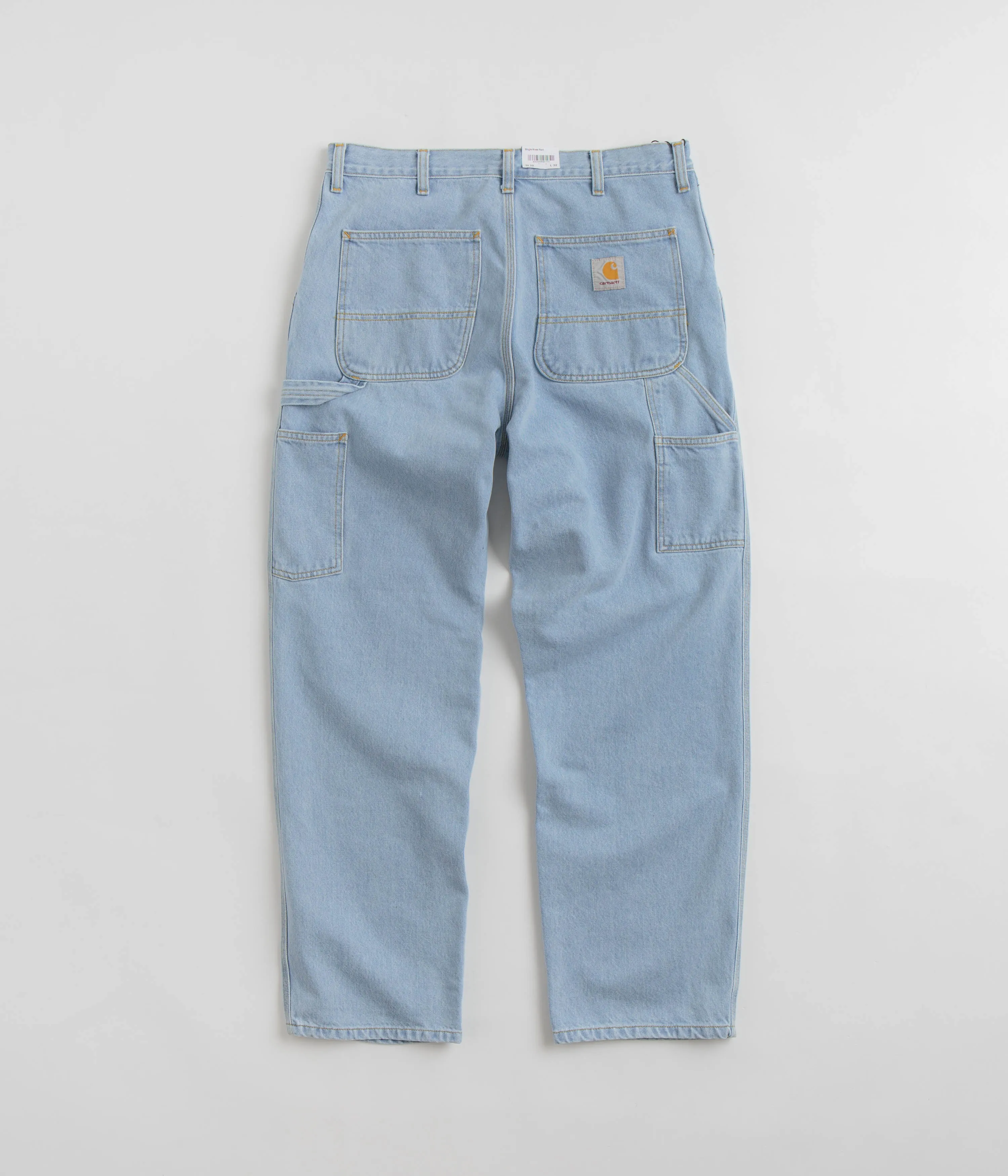 Carhartt Denim Single Knee Pants - Heavy Stone Bleached Blue