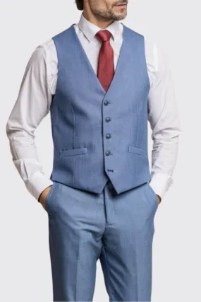 Cavani Blue Jay 3 Piece Sky Blue waistcoat