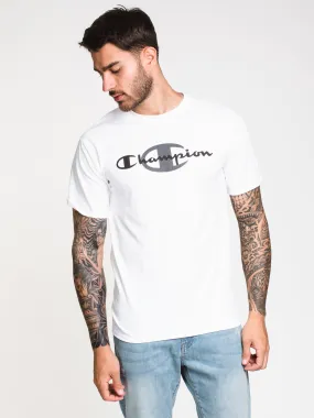 CHAMPION BEHIND SCRIPT SHORT SLEEVE T-SHIRT  - CLEARANCE