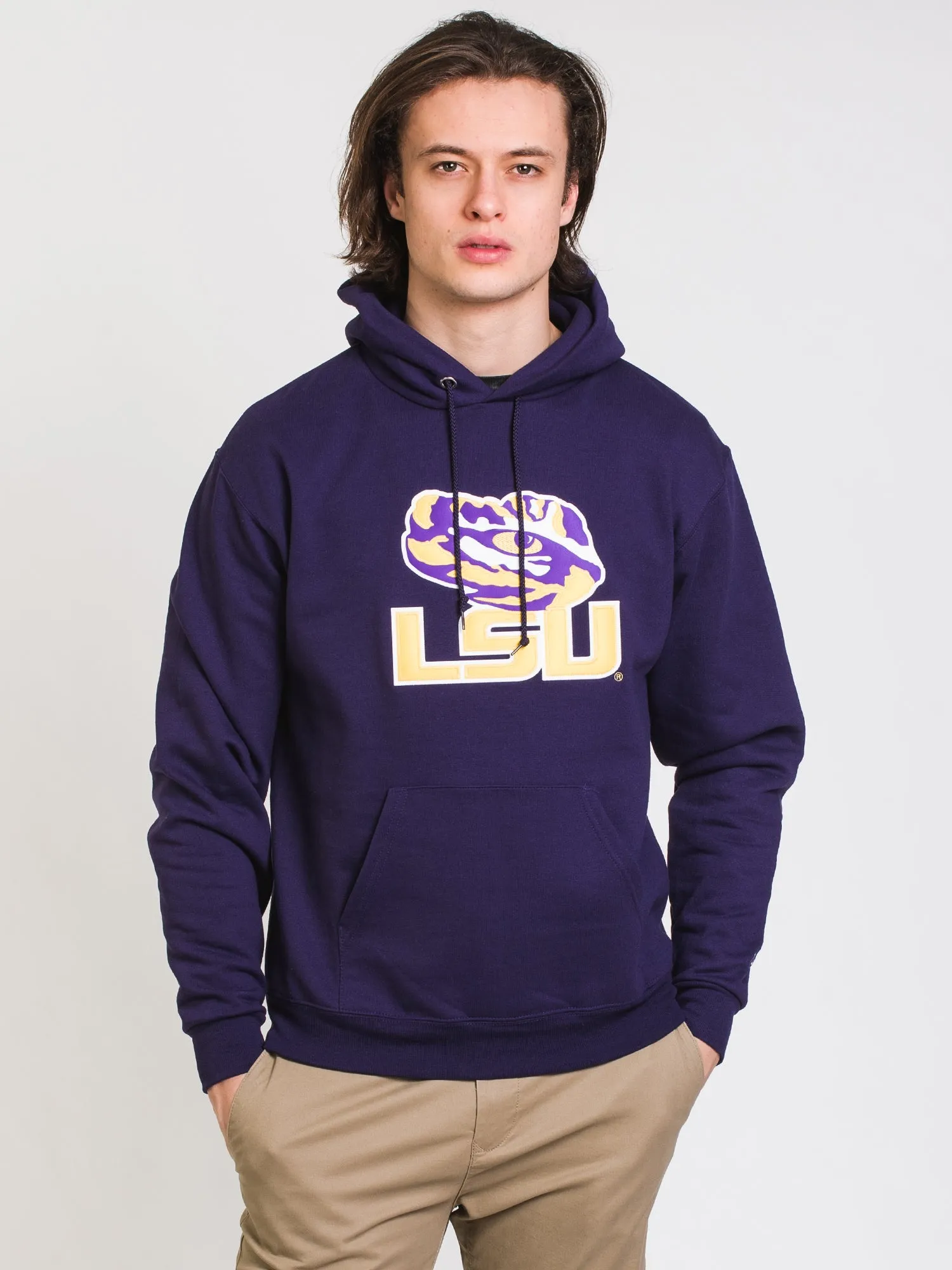 CHAMPION ECO POWERBLEND LSU UNIVERSITY HOODIE - CLEARANCE