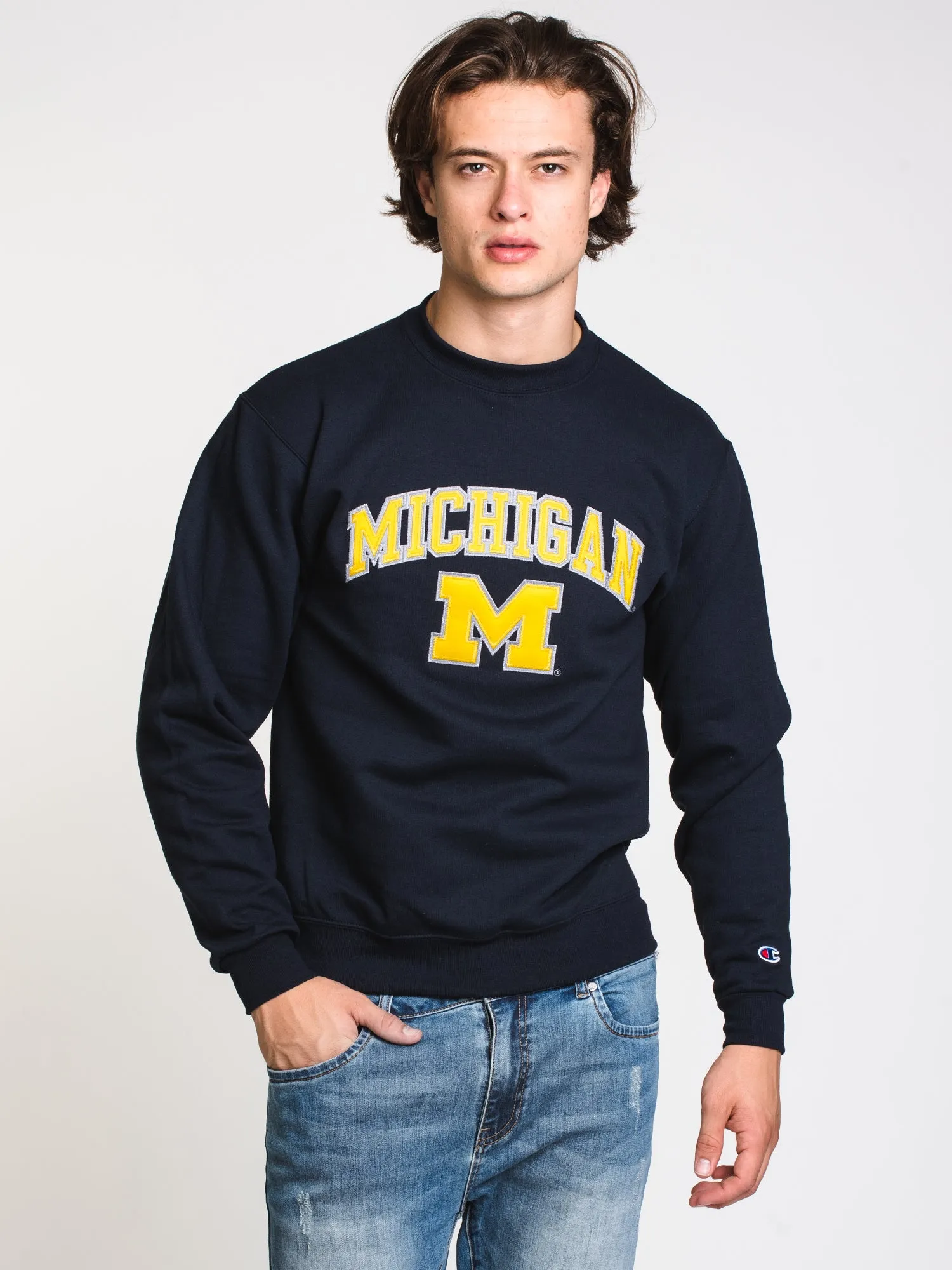 CHAMPION ECO POWERBLEND MICHIGAN UNIVERSITY CREWNECK SWEATER  - CLEARANCE