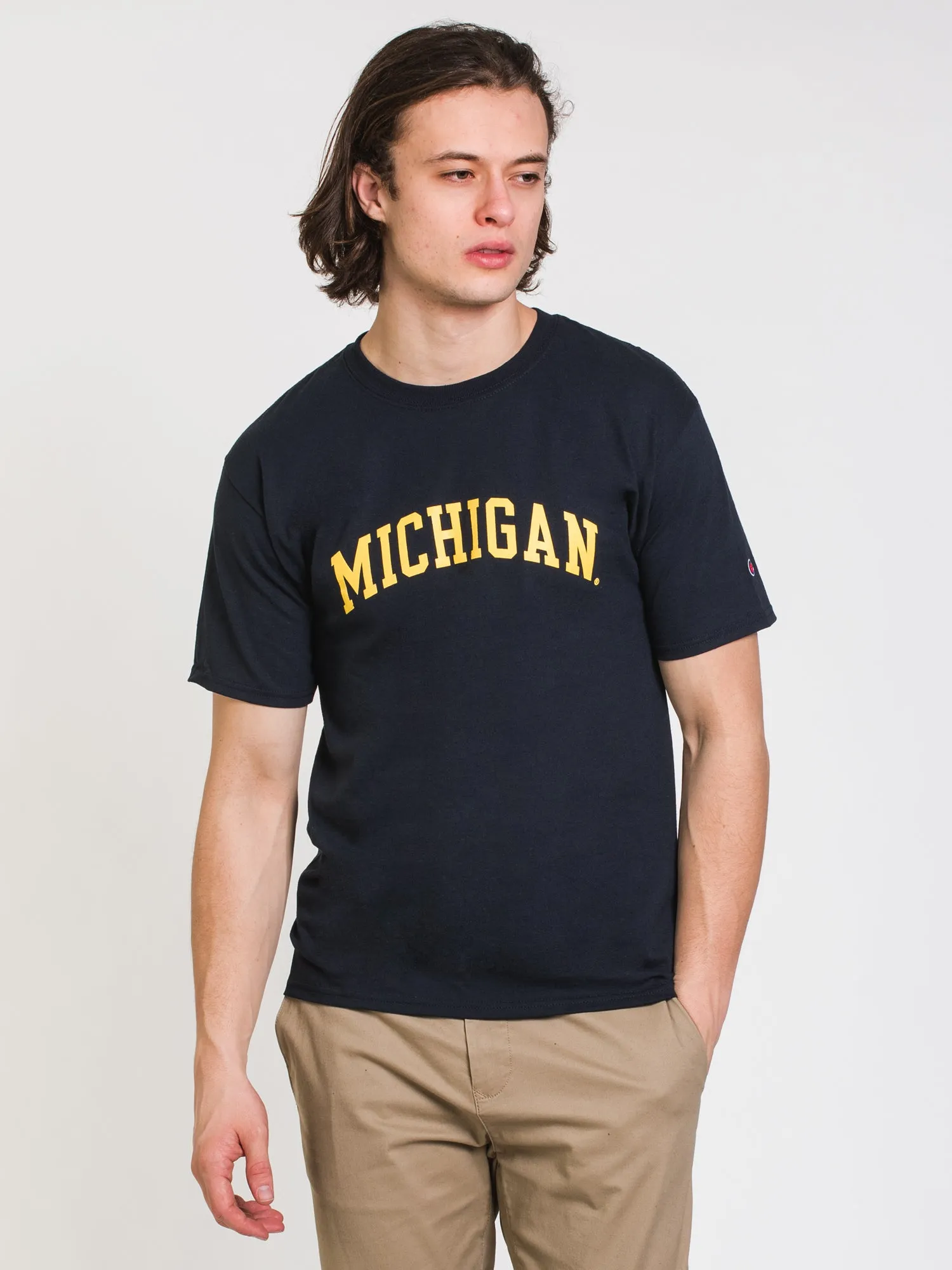 CHAMPION MICHIGAN SHORT SLEEVE UNIVERSITY TEE  - CLEARANCE