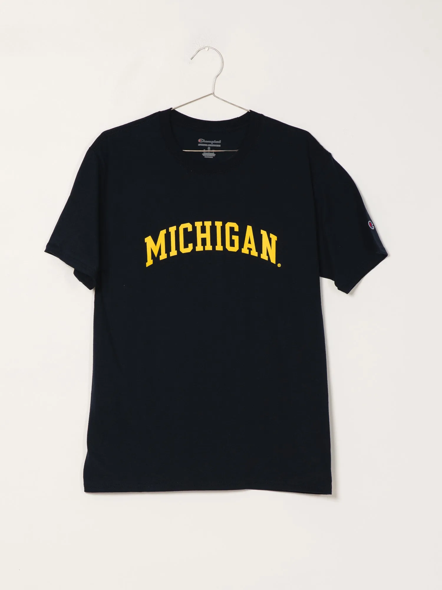 CHAMPION MICHIGAN SHORT SLEEVE UNIVERSITY TEE  - CLEARANCE