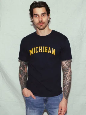 CHAMPION MICHIGAN SHORT SLEEVE UNIVERSITY TEE  - CLEARANCE