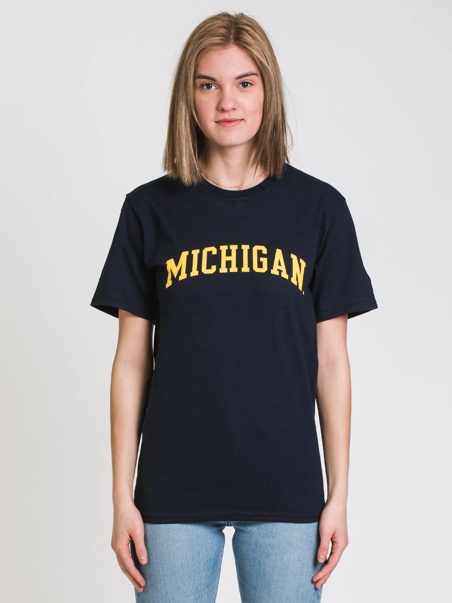 CHAMPION MICHIGAN SHORT SLEEVE UNIVERSITY TEE  - CLEARANCE