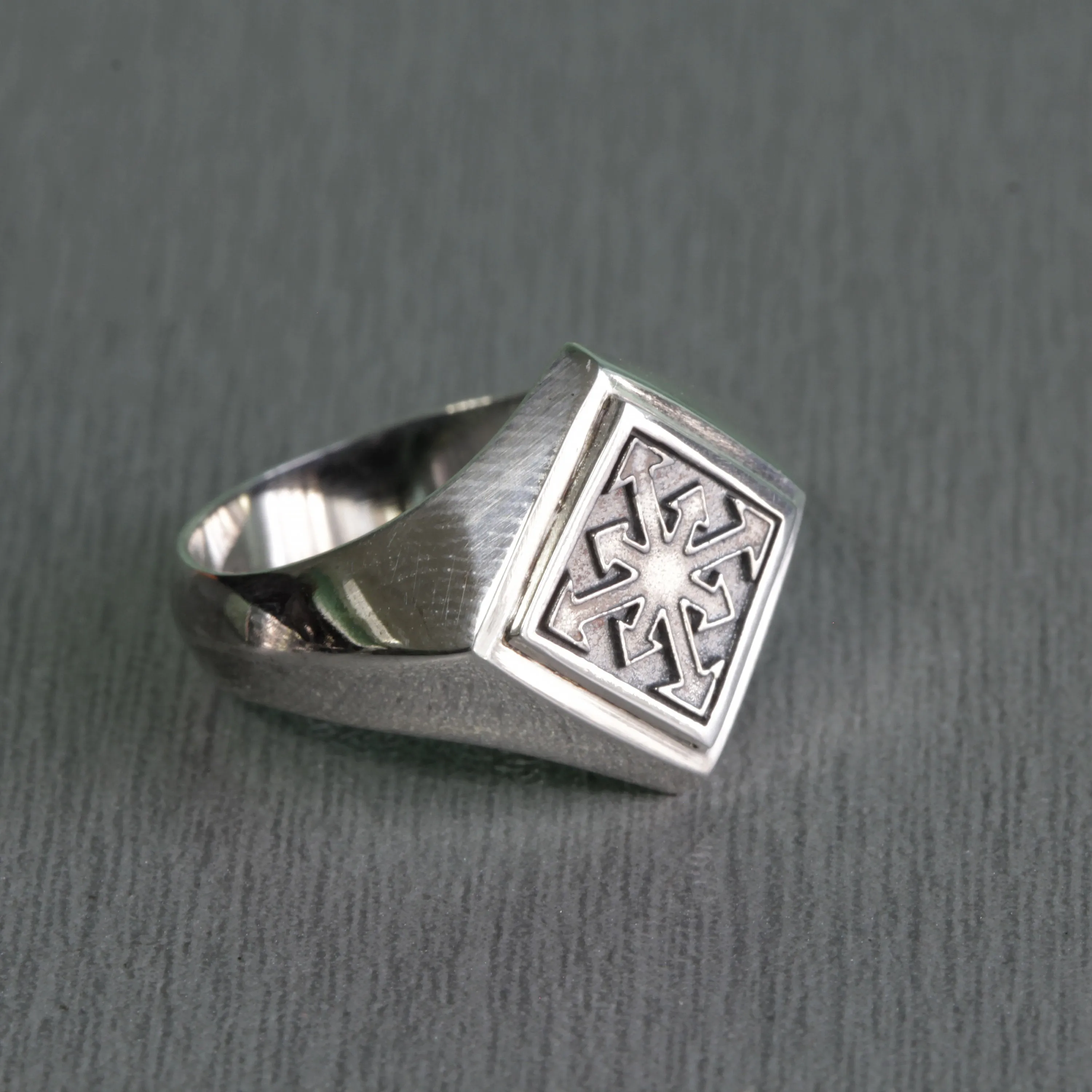 Chaos Magic Star Ring Unisex Silver 925