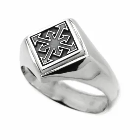 Chaos Magic Star Ring Unisex Silver 925