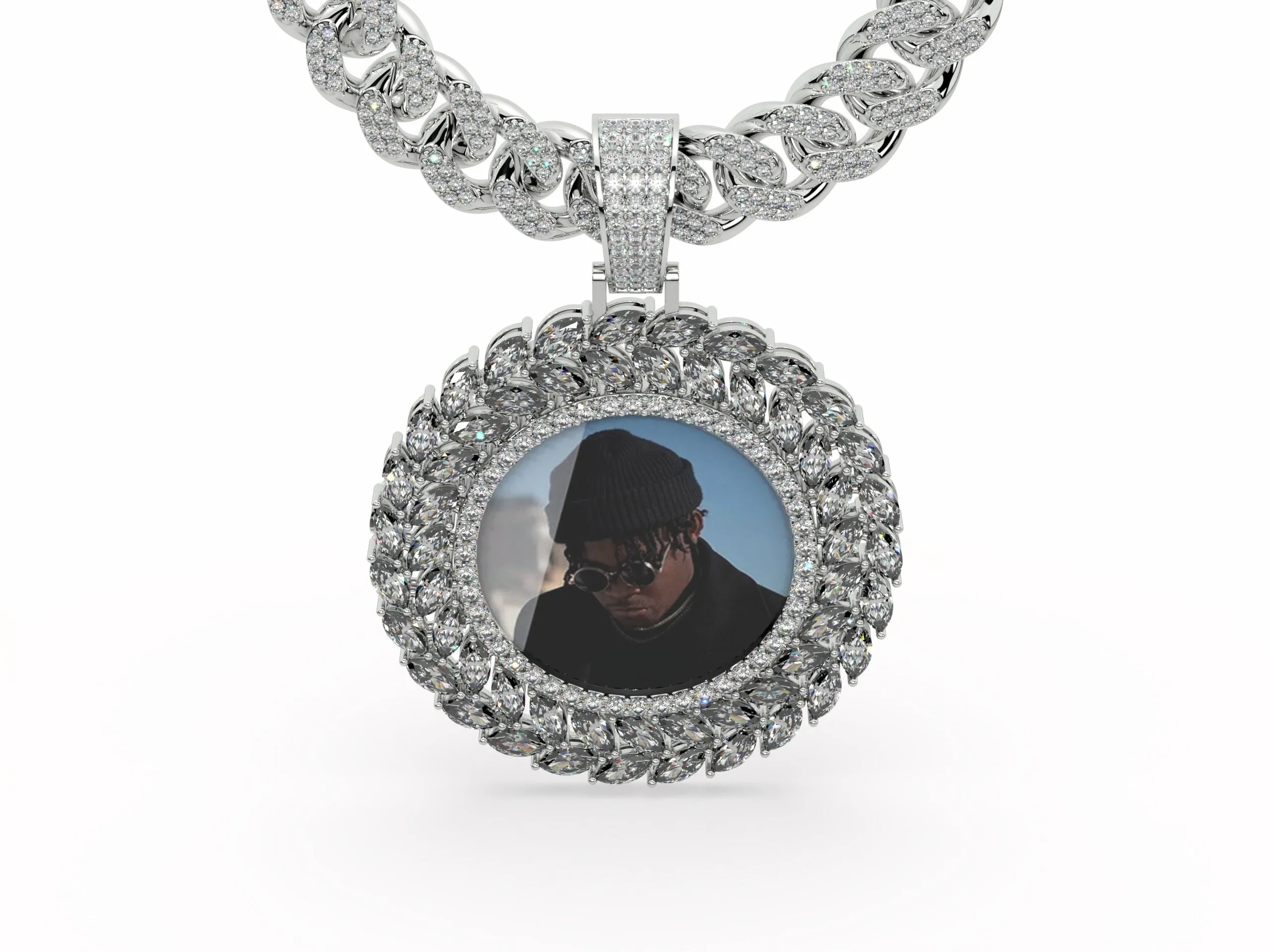 Custom Photo Pendant, Hip Hop Memory Pendant P 9