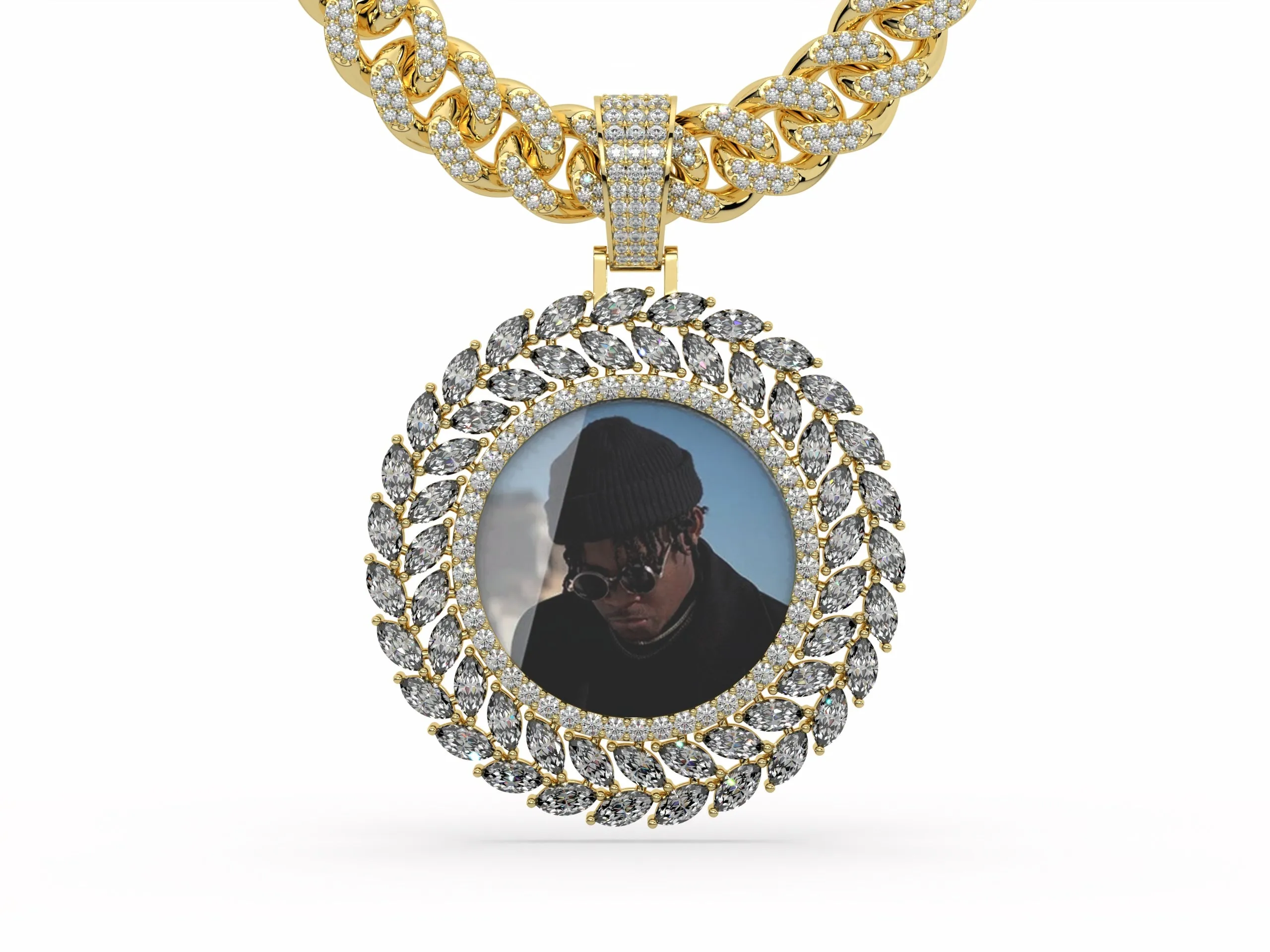 Custom Photo Pendant, Hip Hop Memory Pendant P 9