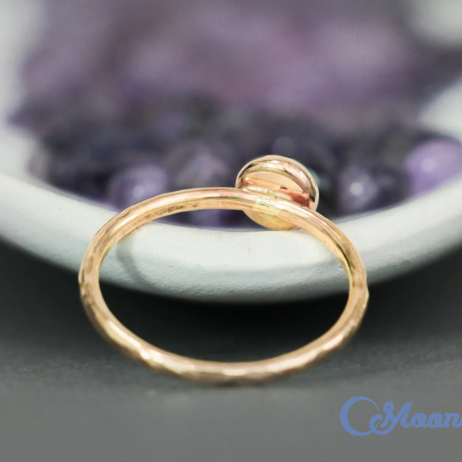 Delicate 14 K Gold Filled Garnet Stacking Promise Ring | Moonkist Designs