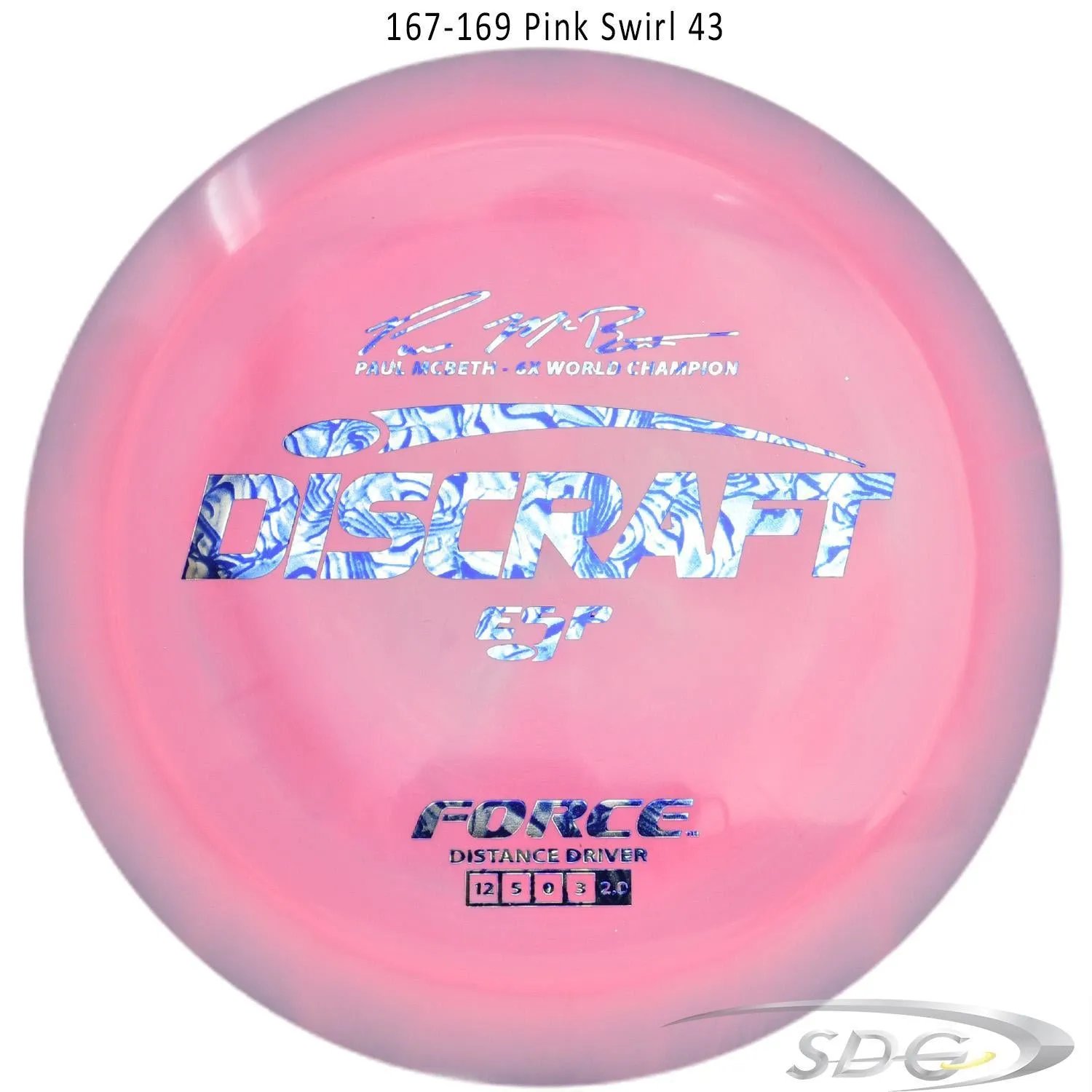 Discraft ESP Force 6X Paul McBeth Signature Disc Golf Distance Driver