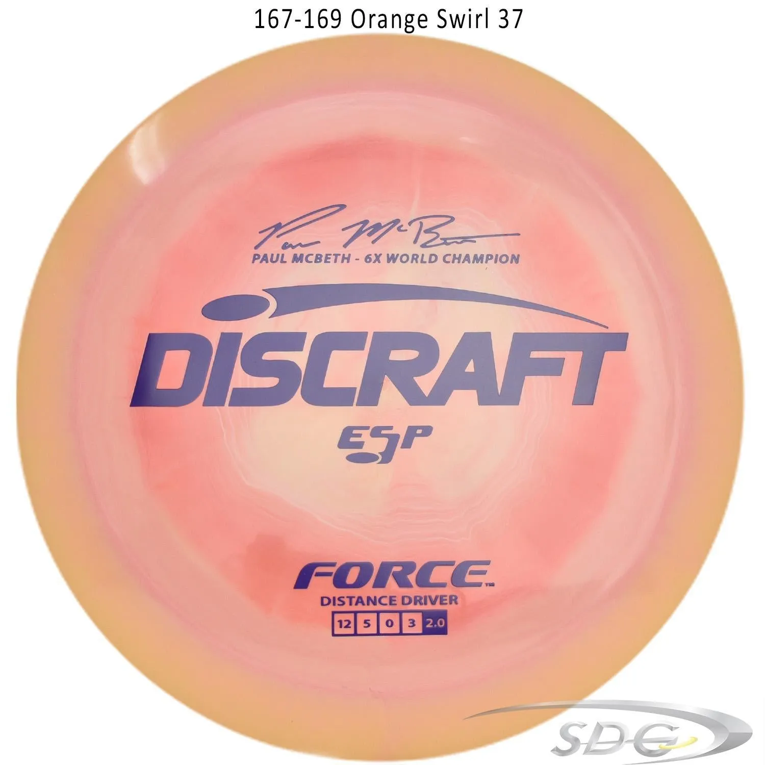 Discraft ESP Force 6X Paul McBeth Signature Disc Golf Distance Driver