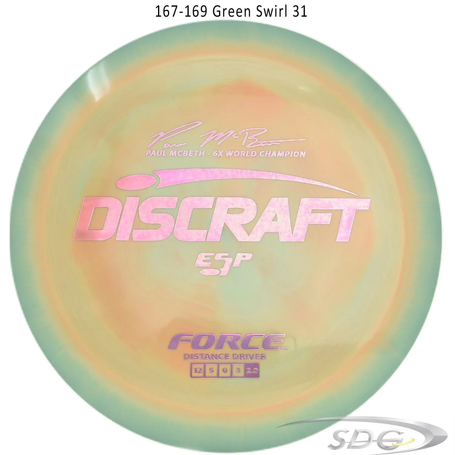 Discraft ESP Force 6X Paul McBeth Signature Disc Golf Distance Driver