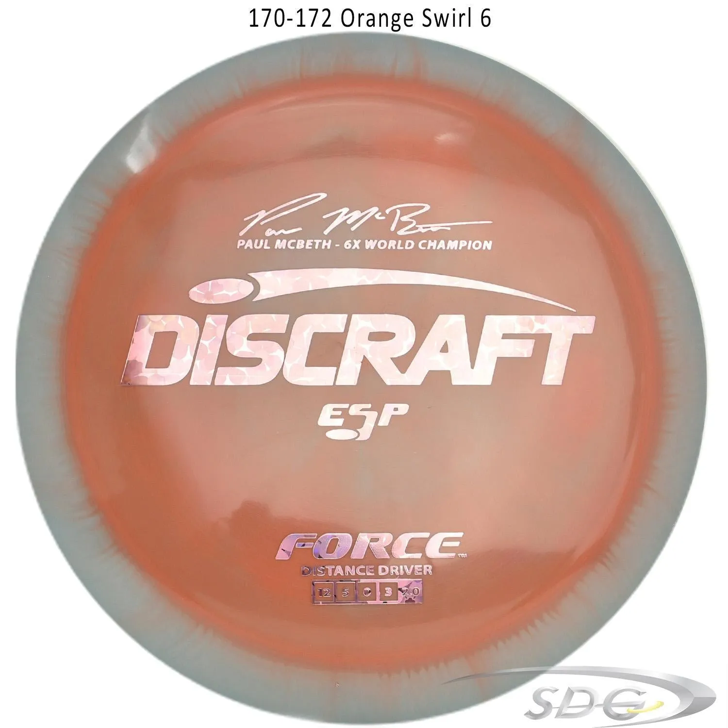 Discraft ESP Force 6X Paul McBeth Signature Disc Golf Distance Driver