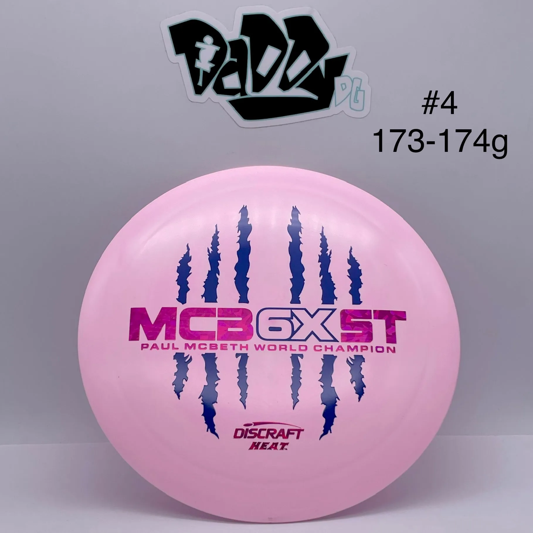 Discraft ESP Heat Paul McBeth 6x MCB6XST Stamped Distance Driver