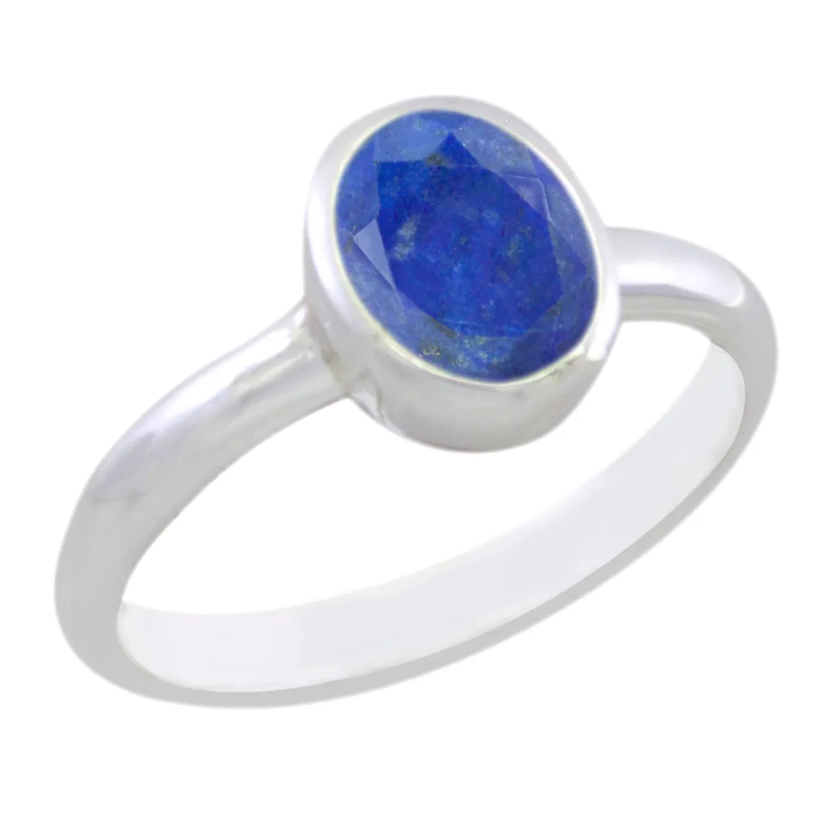 Drop-Dead Gem Lapis Lazuli 925 Sterling Silver Ring Roman Glass Jewelry