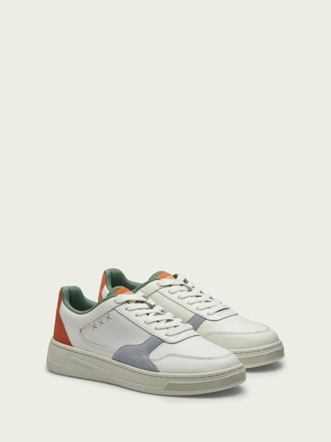 Elliot Sneaker | White/Orange