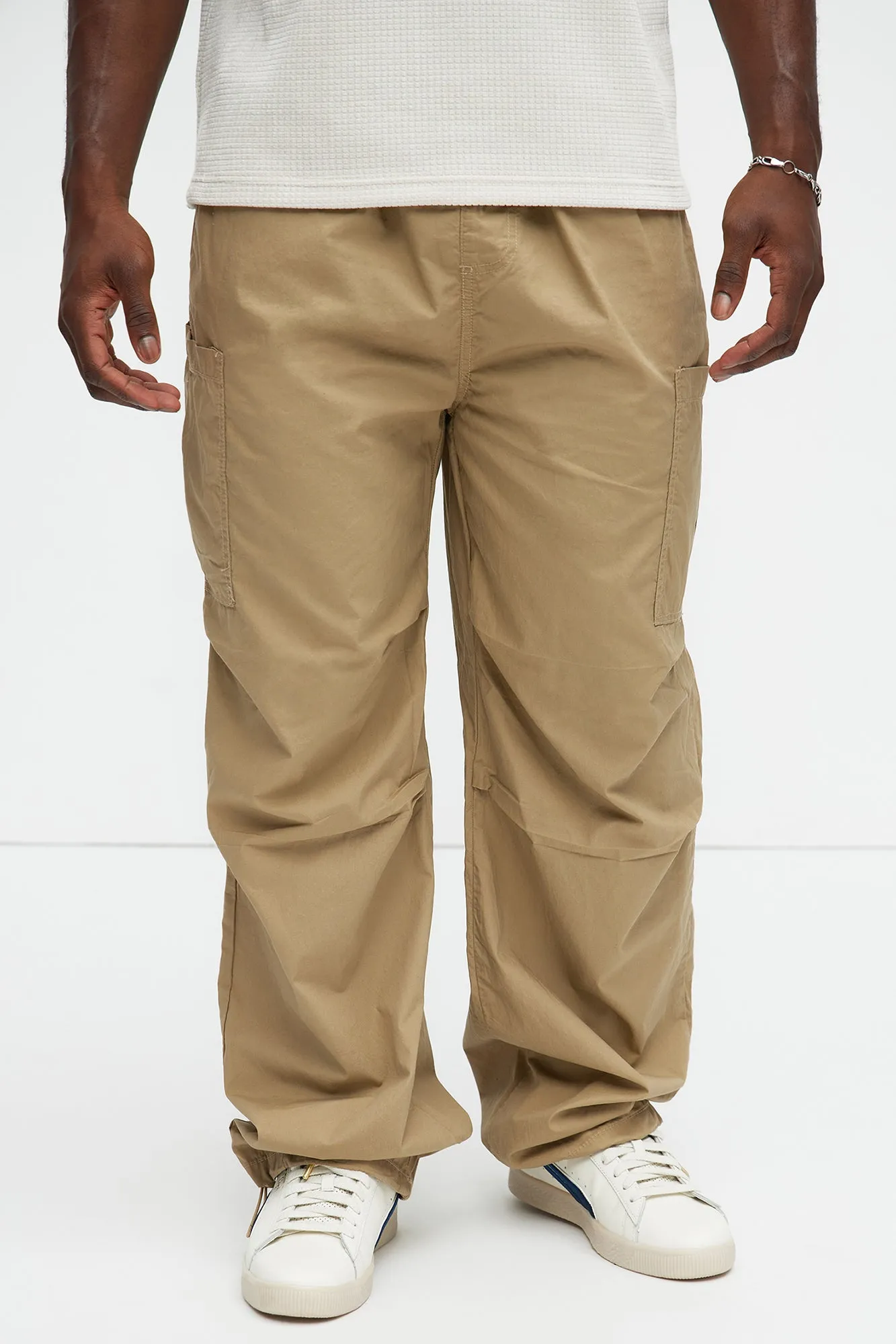 Go Big Parachute Joggers - Khaki