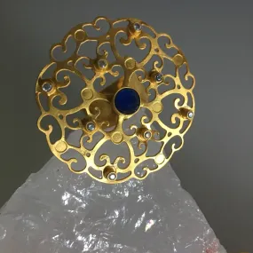 Goddess Ring With Lapis Lazuli