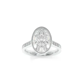 Gwen Ring - 3.31ct E VS1 Oval Lab Grown Diamond