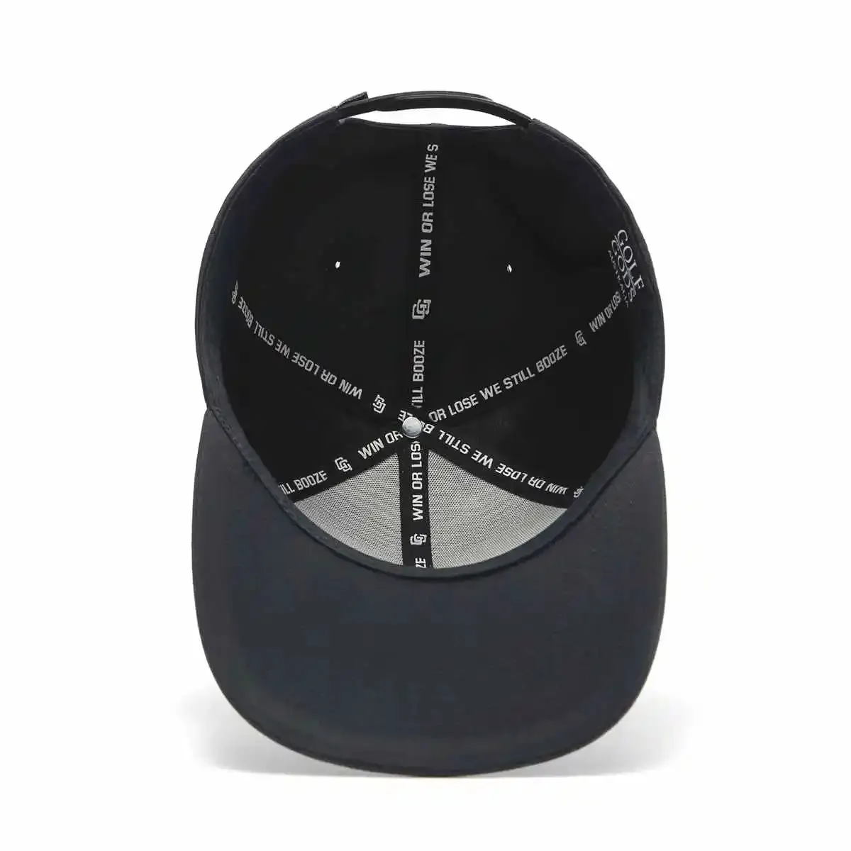 I Hate Golf Black SnapBack Golf Hat - Curved Brim