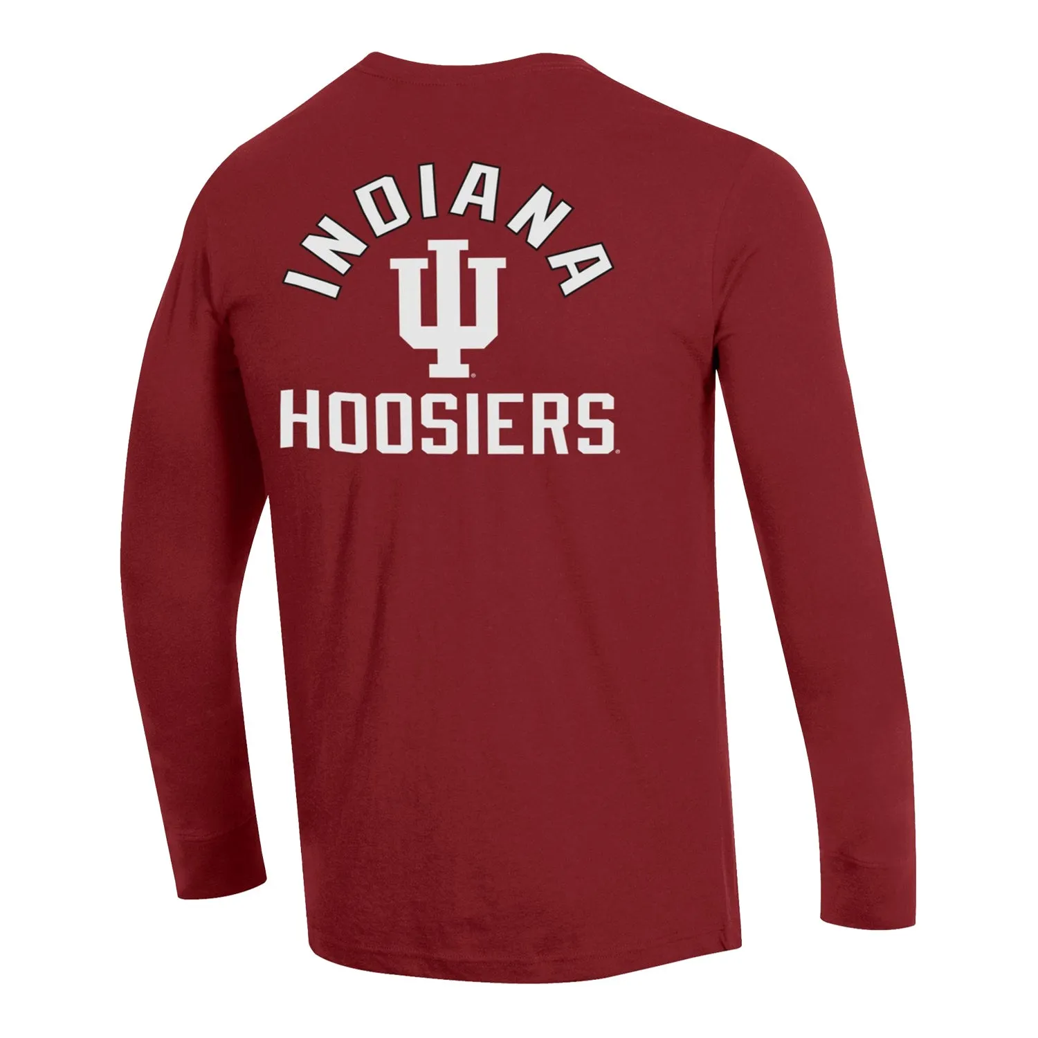 Indiana Hoosiers Triple Sleeve Logo Crimson Long Sleeve T-Shirt