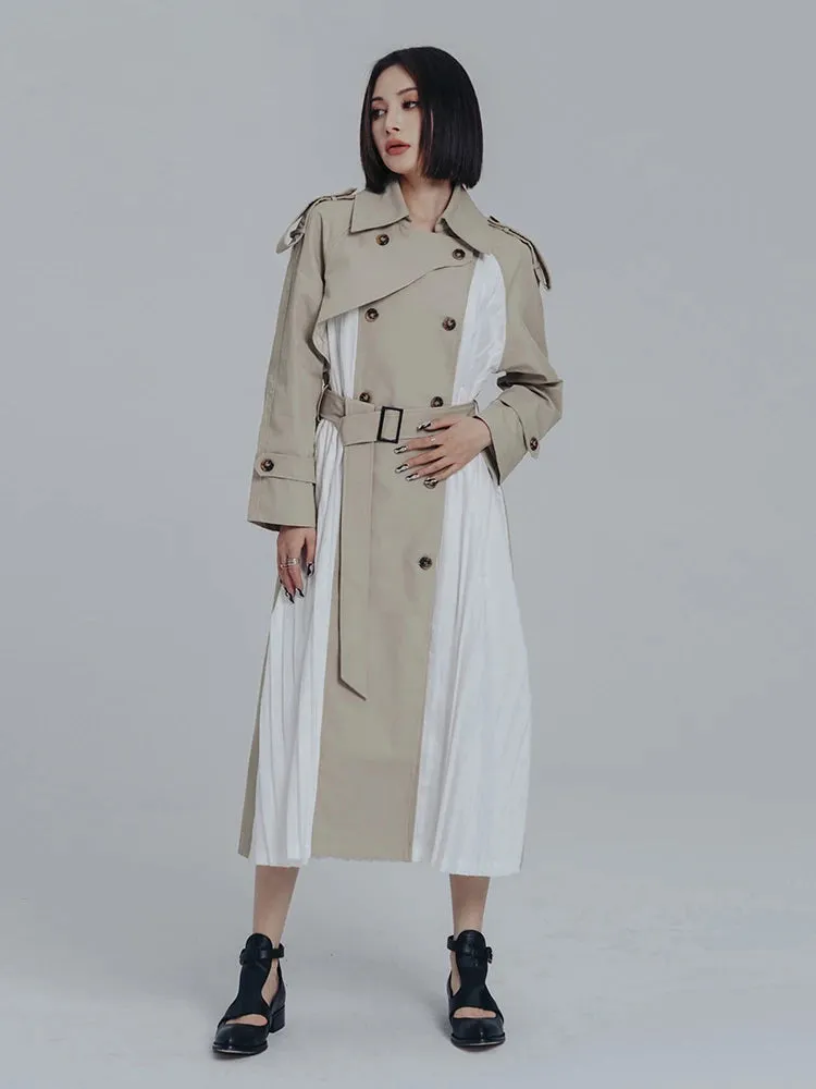 Inspectah Pleated Trench Coat