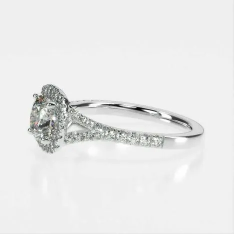 Joy Halo Diamond Engagement Ring [Setting Only] - EC101