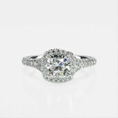 Joy Halo Diamond Engagement Ring [Setting Only] - EC101