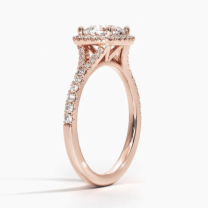 Joy Halo Diamond Engagement Ring [Setting Only] - EC101