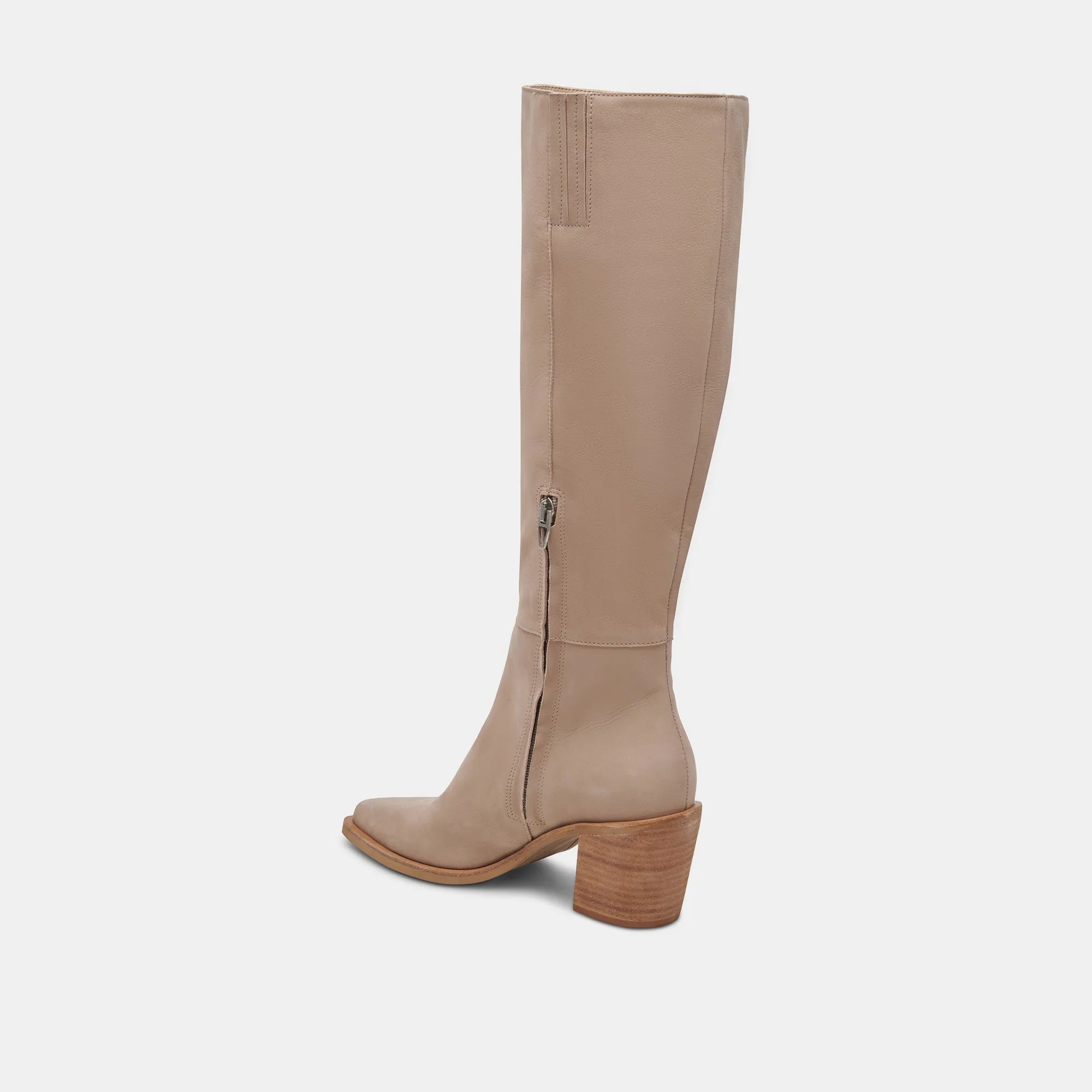 KRISTY BOOTS TAUPE LEATHER