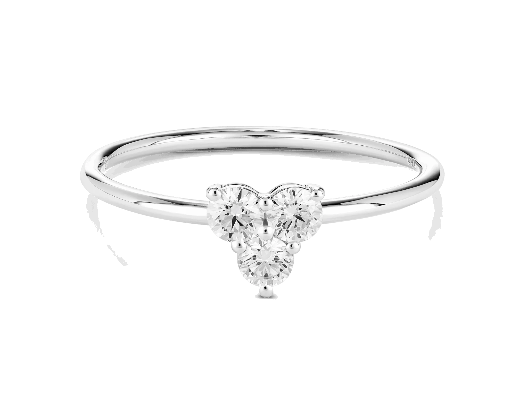 Lab-Grown Diamond ct. tw. Mini Trio Round Brilliant Ring | White