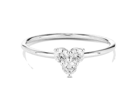 Lab-Grown Diamond ct. tw. Mini Trio Round Brilliant Ring | White