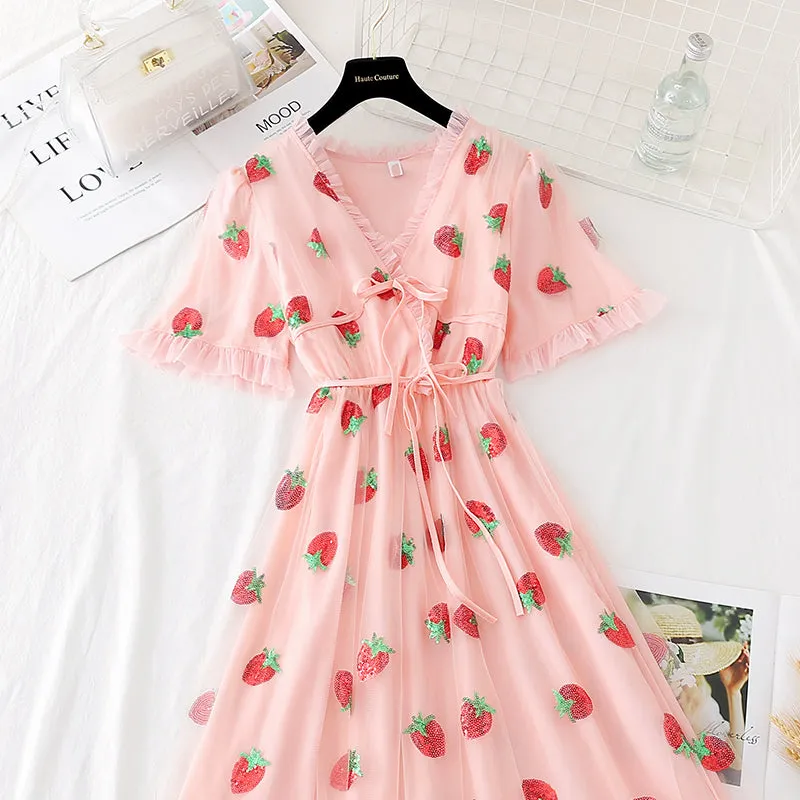 Lovely Strawberry Dress AD210199